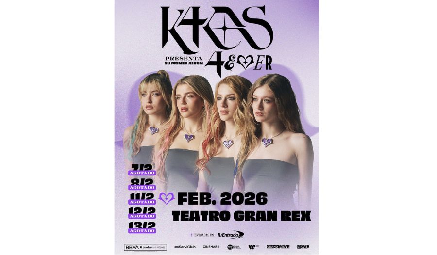 K4OS agotó las cinco funciones en el Gran Rex