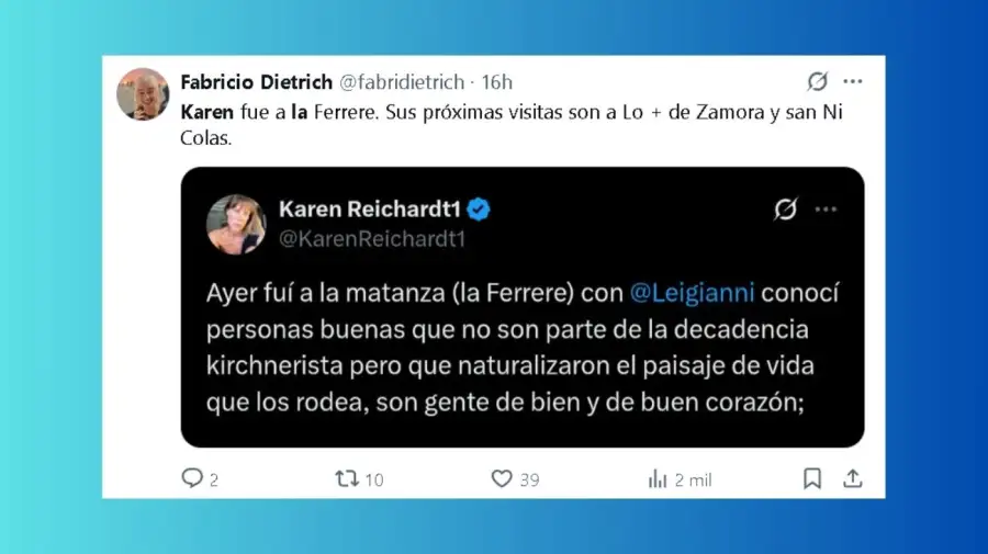 Memes sobre la visita de Karen Reichardt a