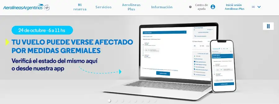 Paro en Aerolíneas Argentinas