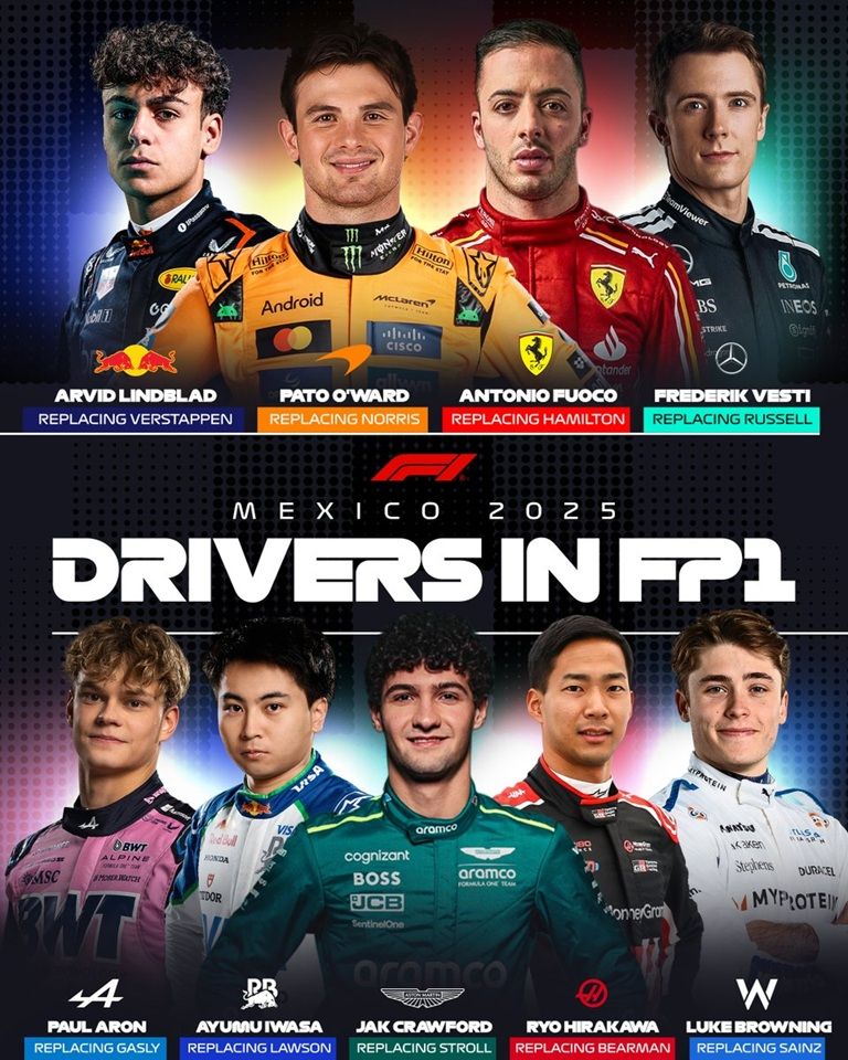 Rookies en la PL1 del GP México