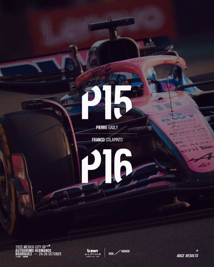 Alpine post GP de México
