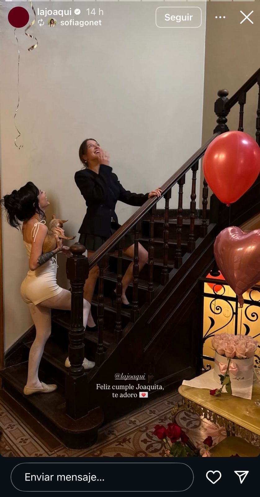 La Joaqui celebró su cumpleaños