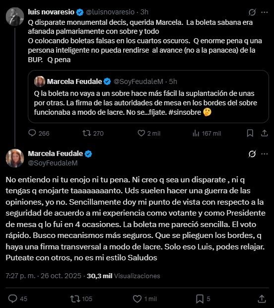 Marcela Feudale y Luis Novaresio
