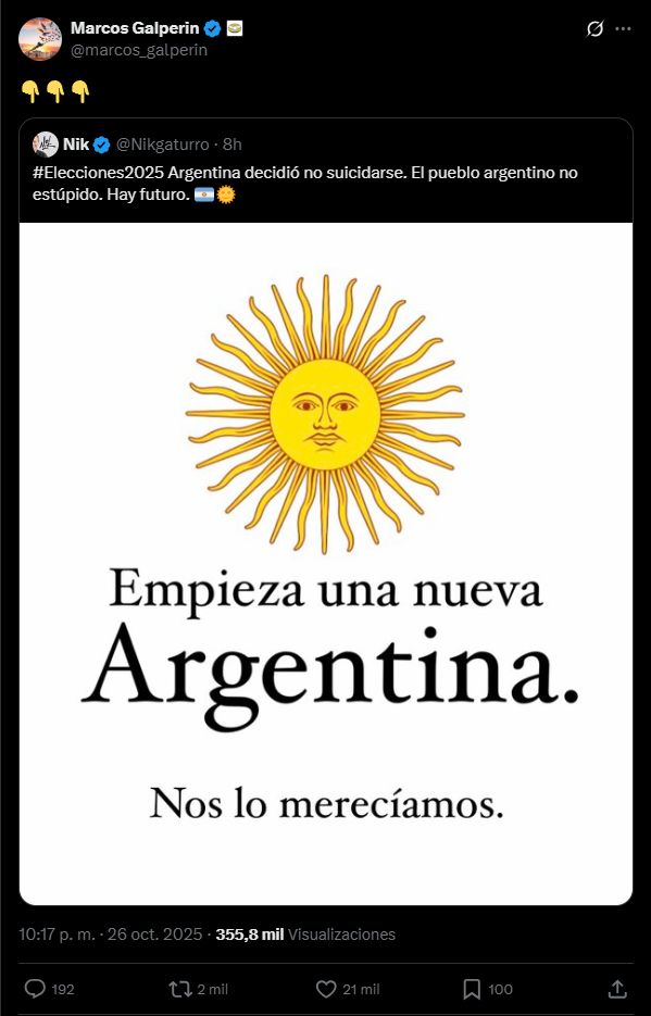 Euforia empresaria por las legislativas 20251027
