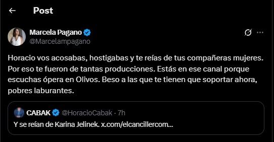 Posteos Marcela Pagano Horacio Cabak