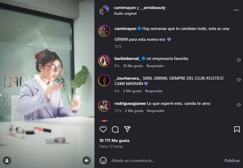 Camila Mayan anunció un nuevo proyecto laboral