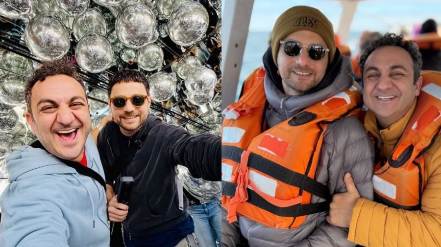 Diego Topa y su pareja