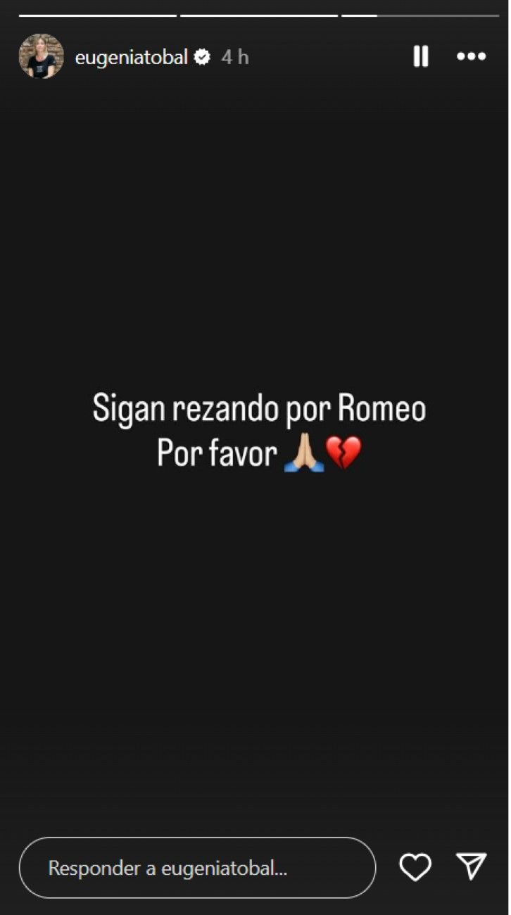 Eugenia Tobal sobre su perro