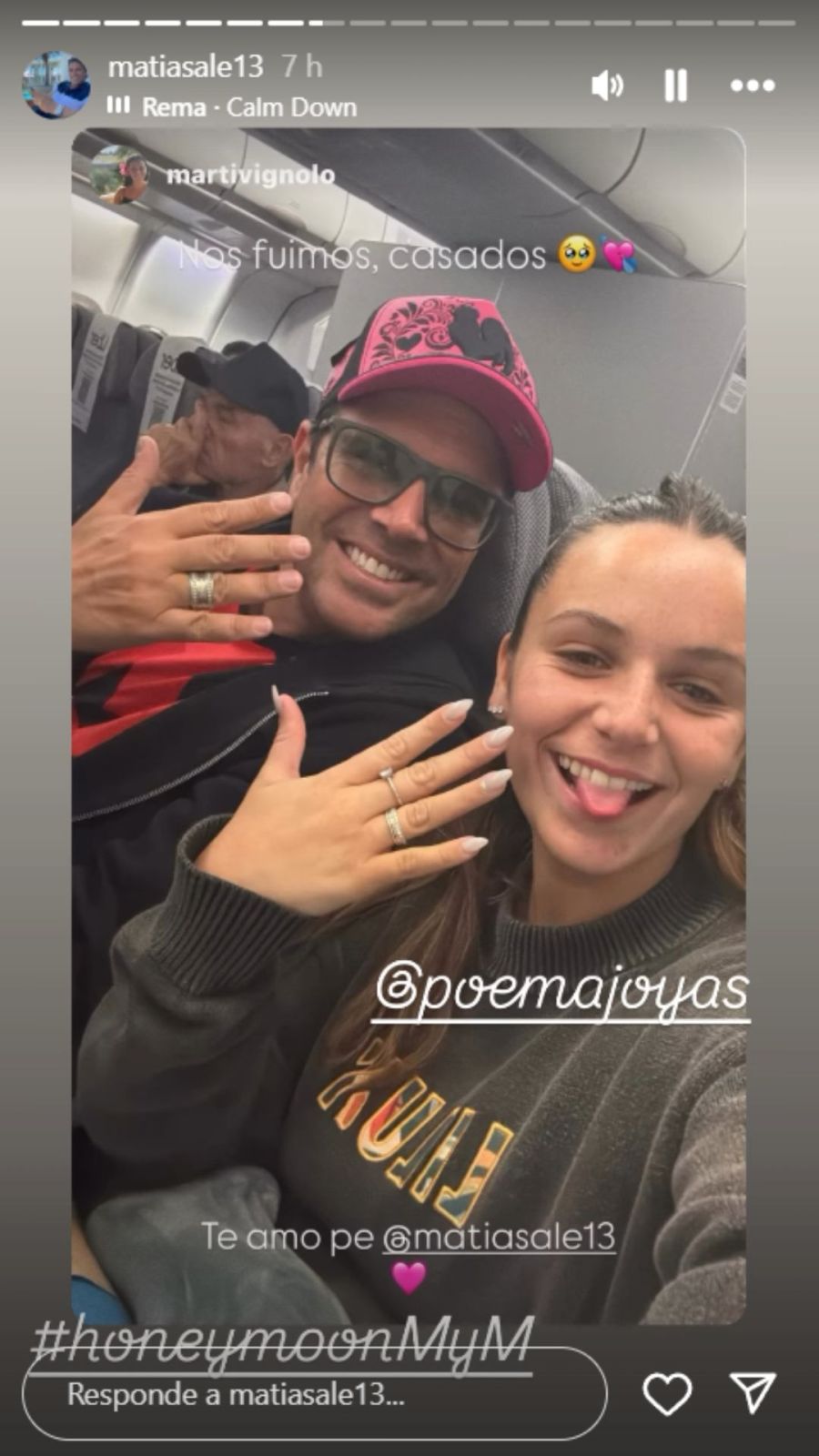 Matías Alé y Martina Vignolo