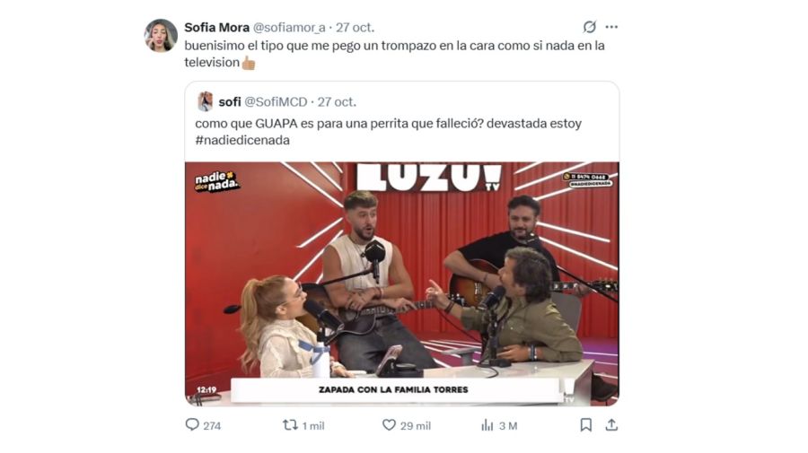 Sofía Mora contra Benja Torres