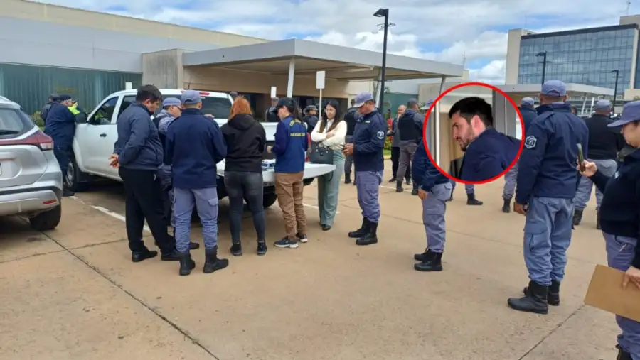 El momento de la detención de Boniardi Cabra