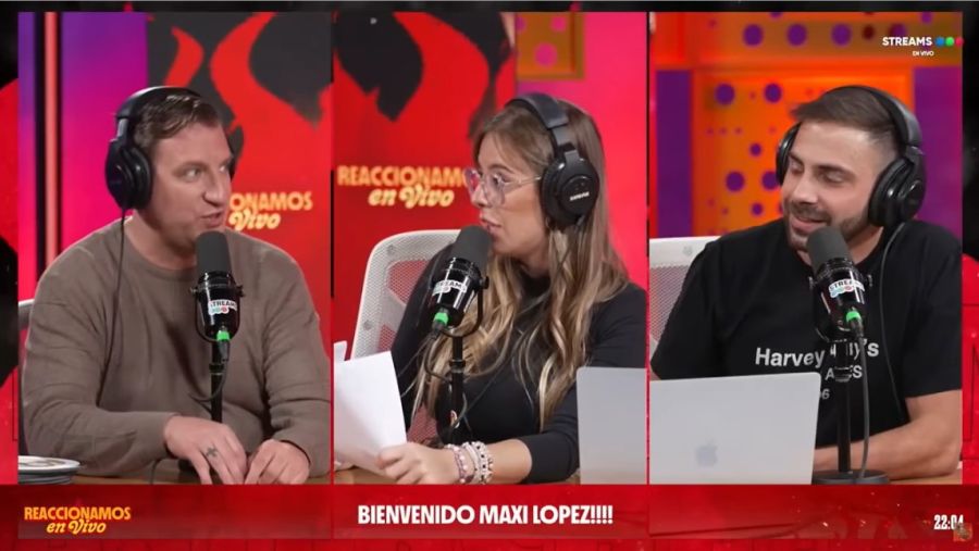 Maxi López en el stream de MasterChef Celebrity