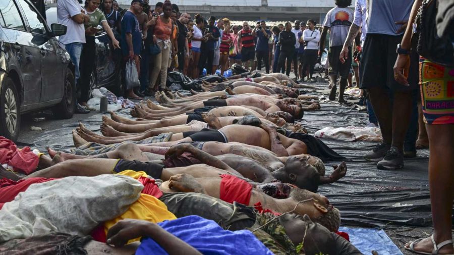 Rio de Janeiro muertos en las calles 29102025