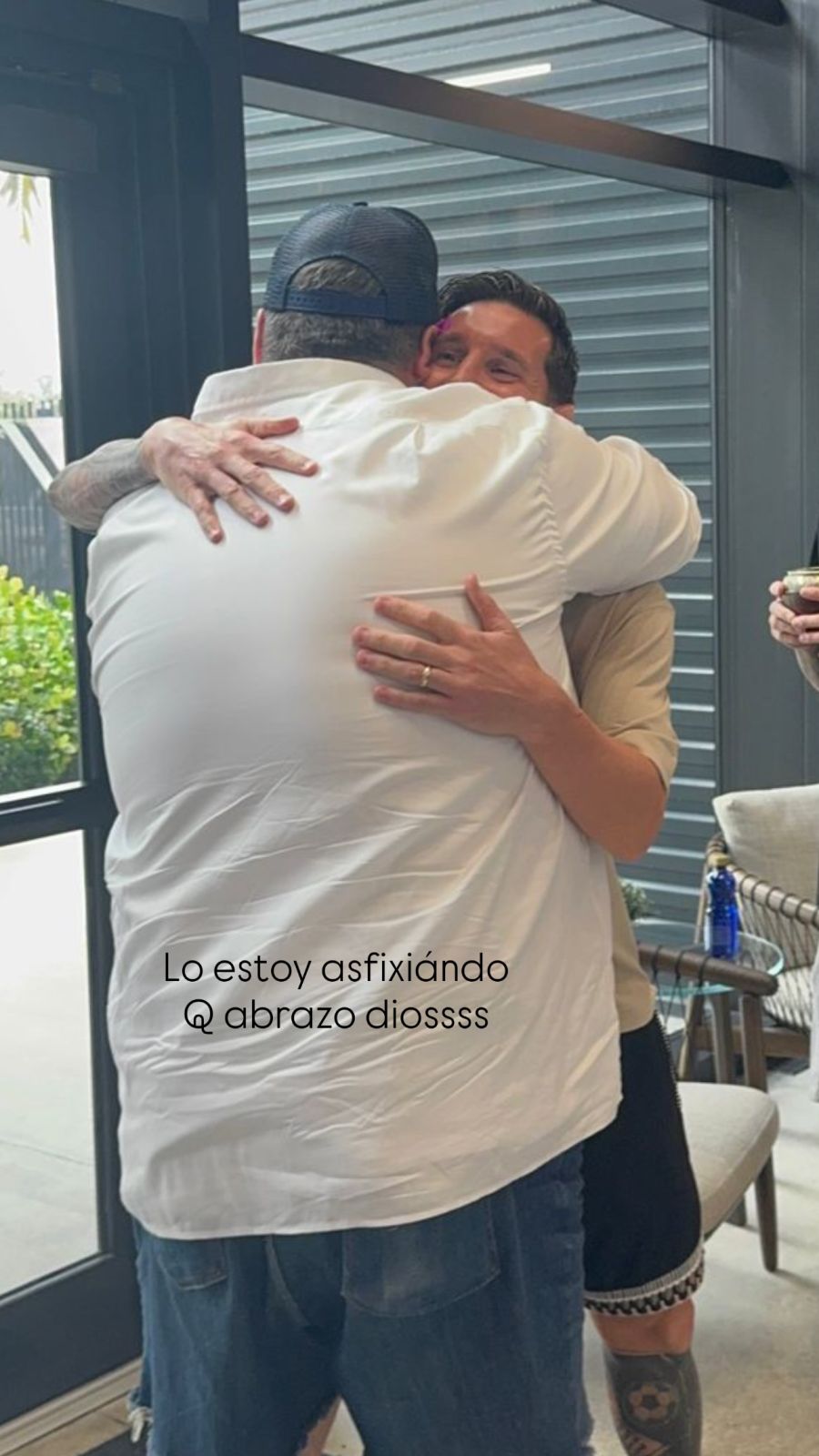 Dario Barassi con Lionel Messi y Rodrigo de Paul