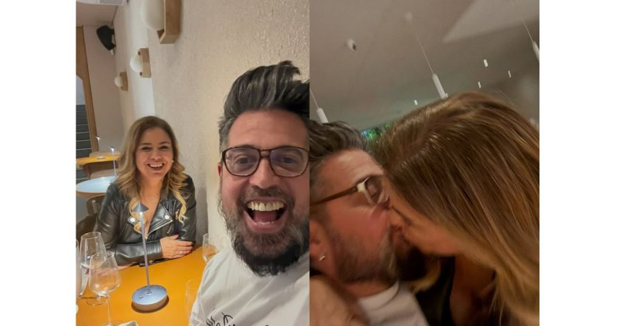 Marina Calabró y Rolando Barbano en su aniversario