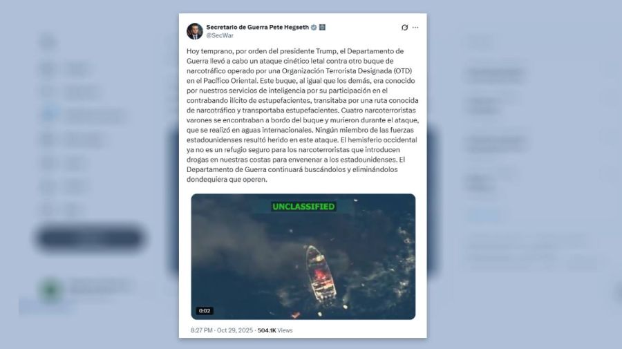 Posteo Pete Hegseth 29102025