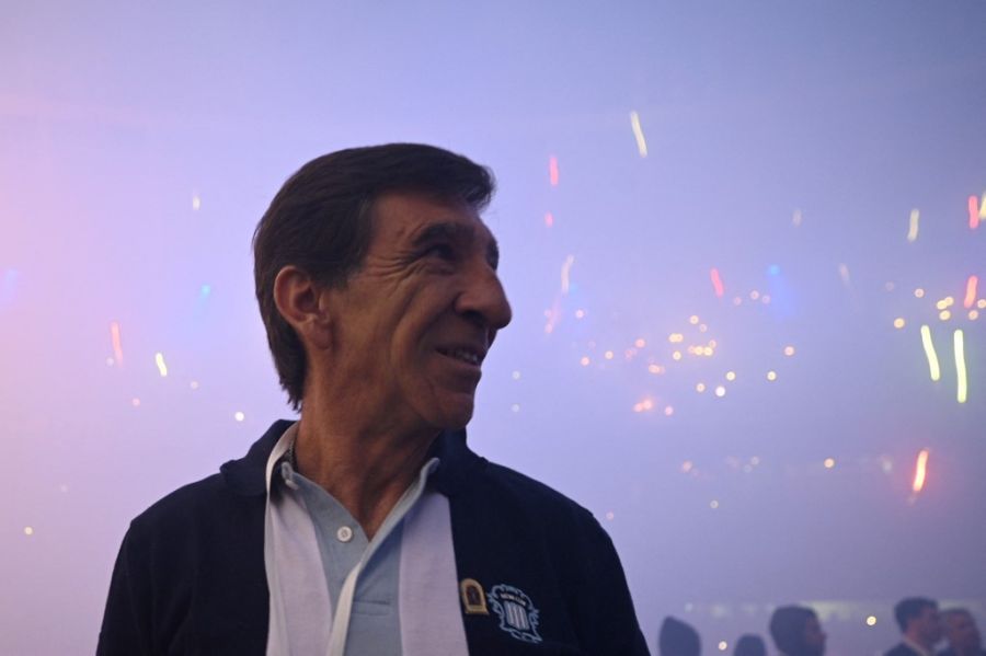 Recibimiento de Racing Club ante Flamengo en Copa Libertadores