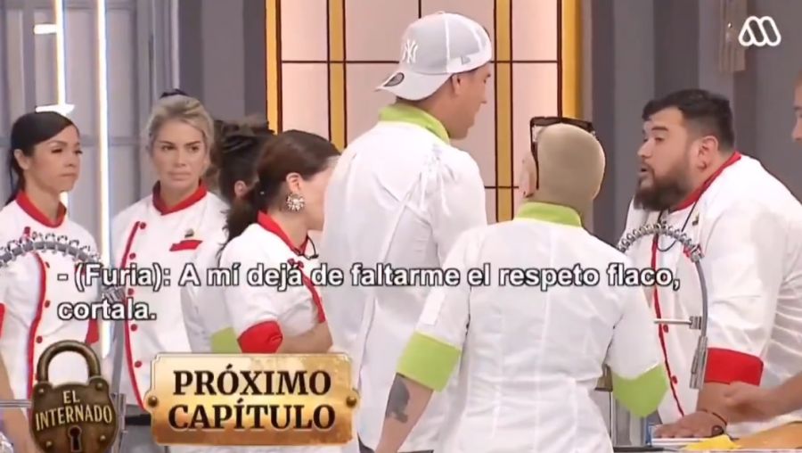 El cruce de Furia con un participante en el reality El Internado 1