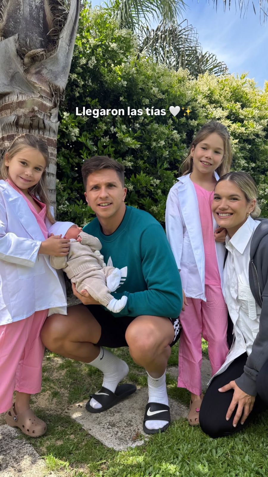 Eva Bargiela, Gianluca Simeone, Cholo Simeone, Carla Pereyra, Francesca Simeone, Valentina Simeone