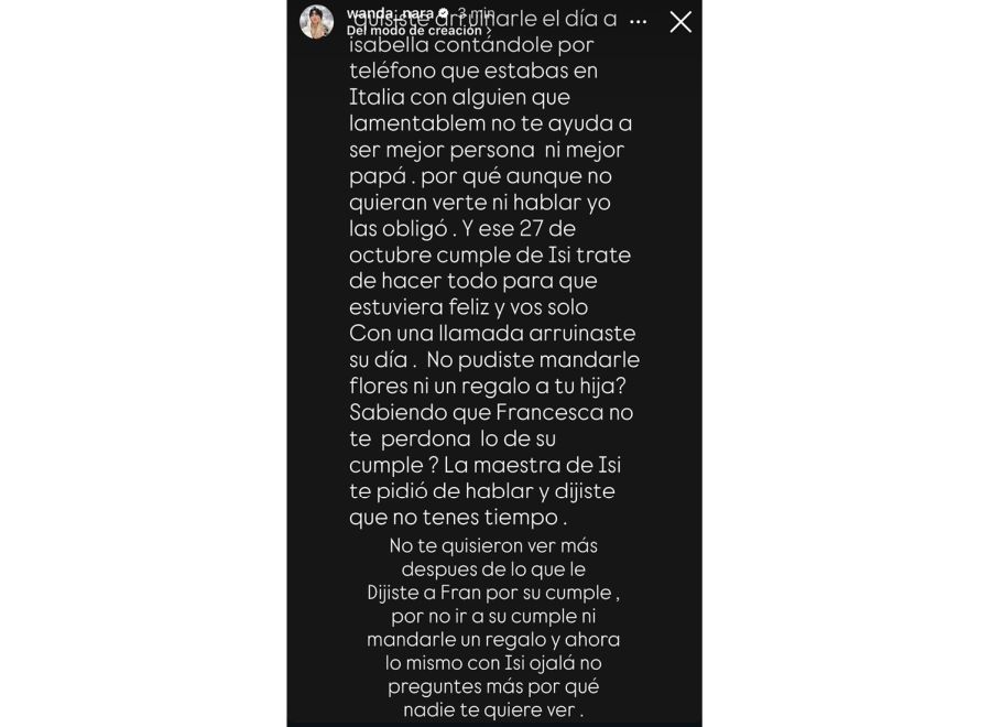 Wanda Nara contra Mauro Icardi