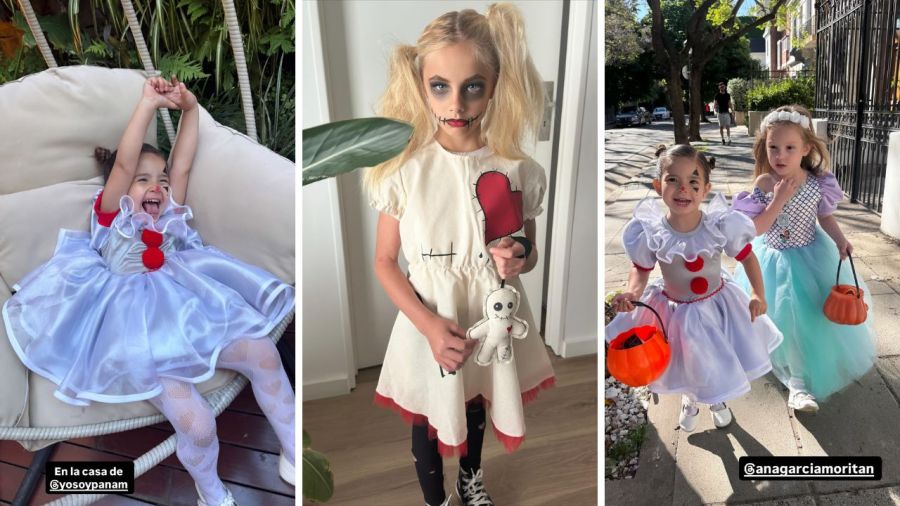 Anita, Sarah y Matilda celebraron Halloween