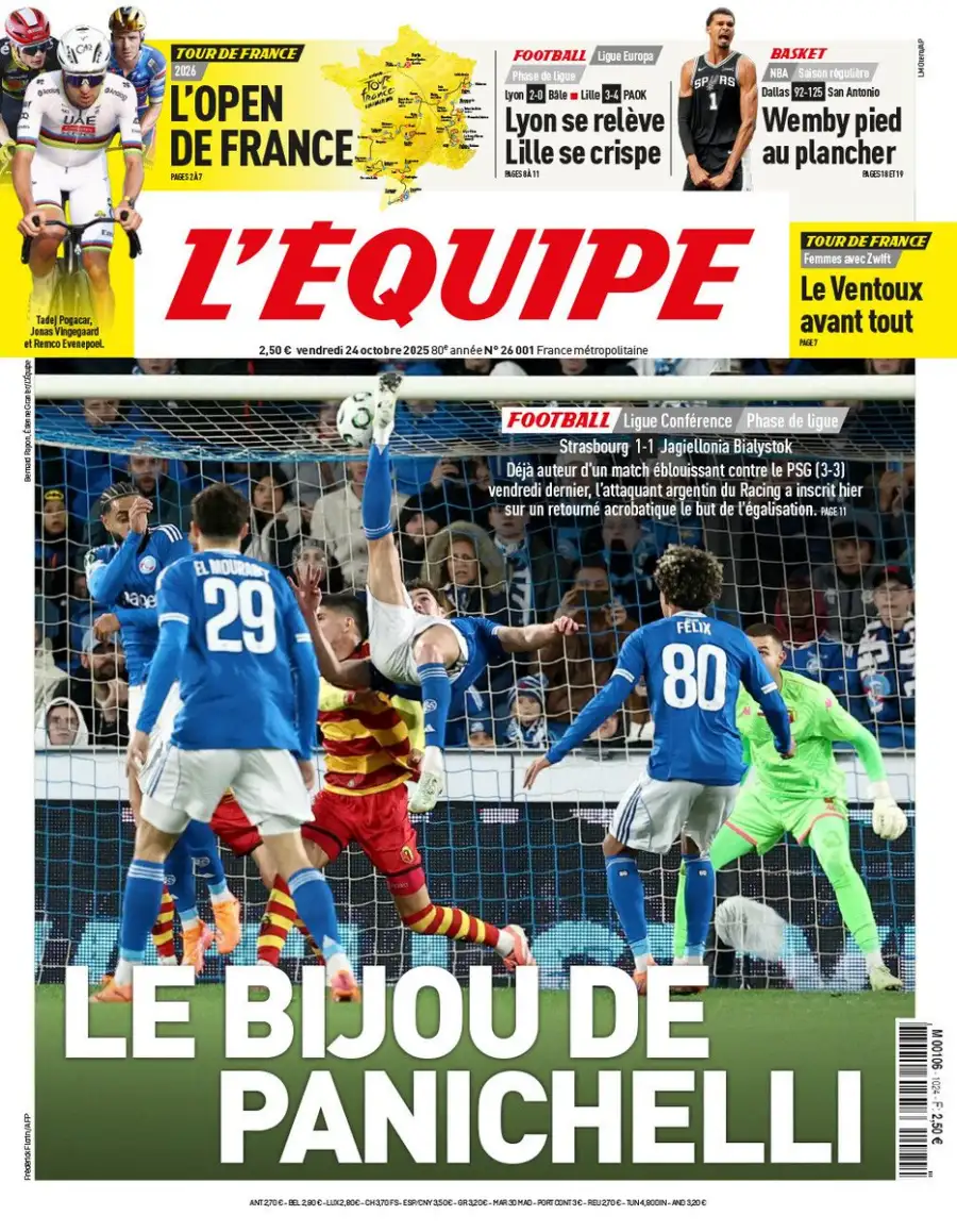 Tapa L'Equipe Panichelli
