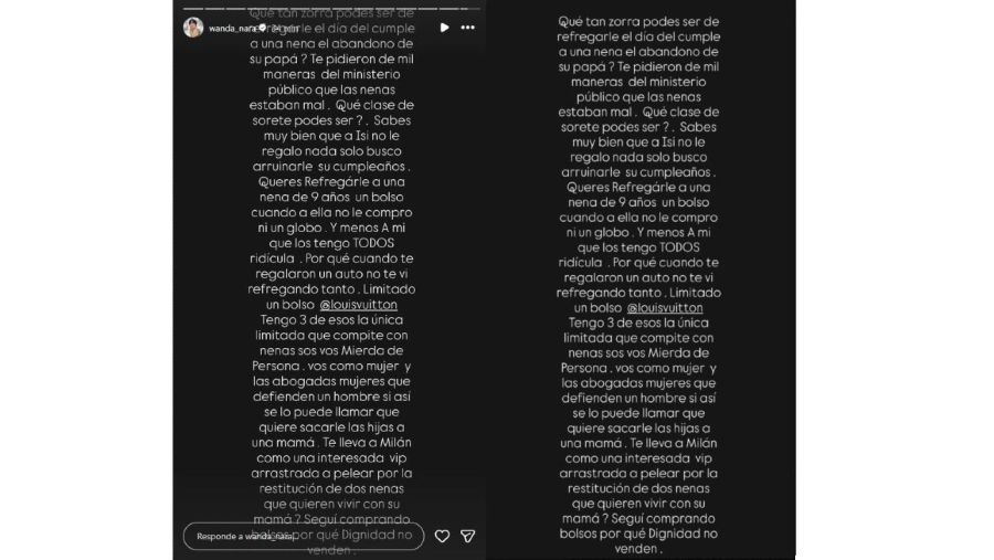 Wanda Nara contra La China Suárez