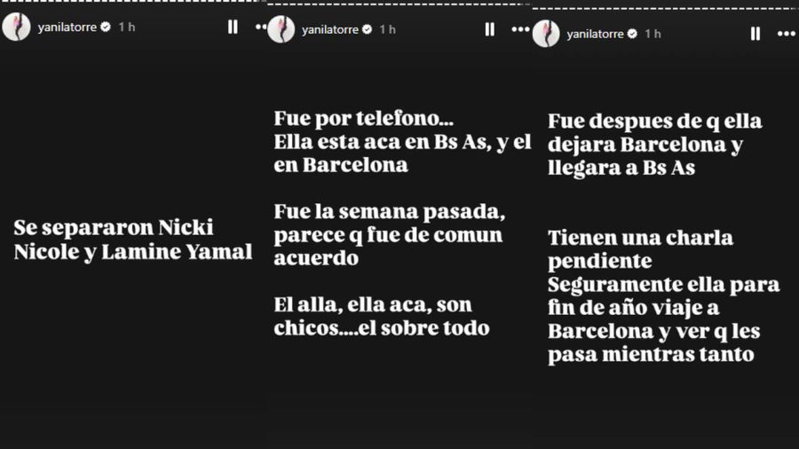 Yanina Latorre reveló la separación entre Nicki Nicole y Lamine Yamal