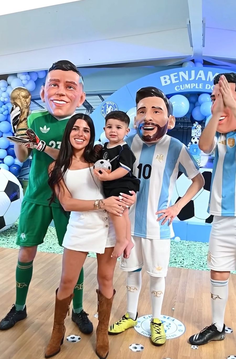 El cumpleaños de Benjamín, el hijo de Enzo Fernández y Valu Cervantes