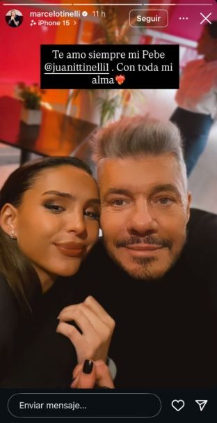 Marcelo y Juanita Tinelli