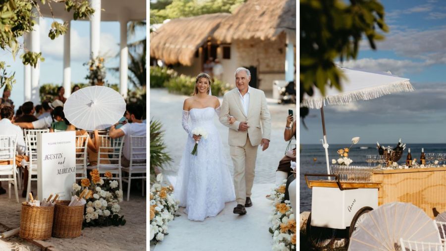 El exclusivo casamiento de Agustín Neglia y Mariana Rojas en México / Créditos: Palladium Hotel, Group Grand Palladium Hotels & Resorts en Riviera Maya