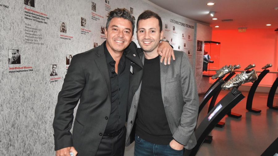 Marcelo Gallardo y Stefano Di Carlo