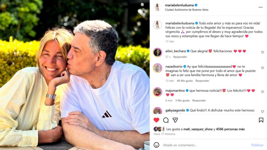 María Belén Ludueña embarazada