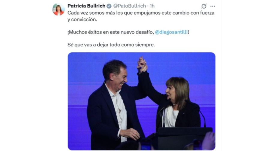 MENSAJE DE BULLRICH A SANTILLI