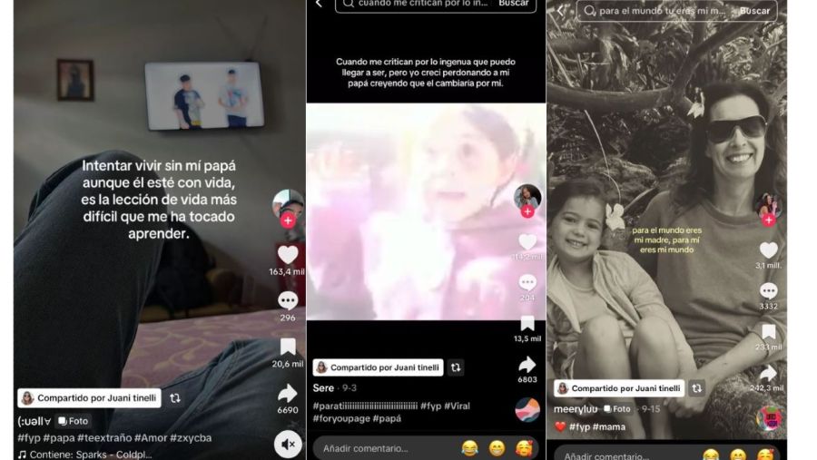 Mensajes compartidos por Juana Tinelli