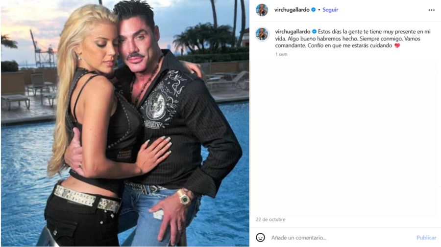 El posteo de Virginia Gallardo con Ricardo Fort