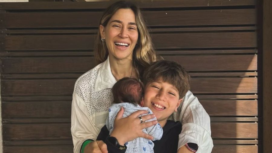 Jimena Barón y sus hijos