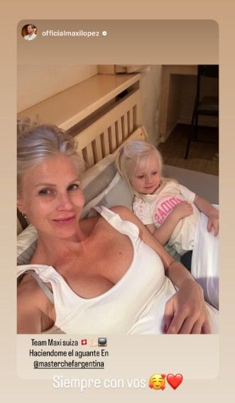 Maxi López y Daniela Christiansson