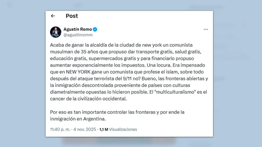 Posteo Agustín Romo 05112025