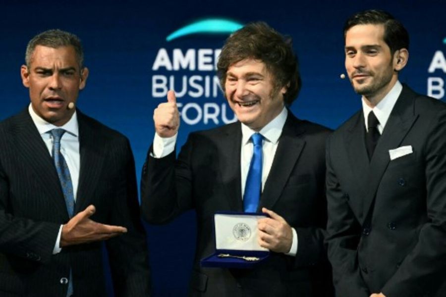 Javier Milei en American Business Forum