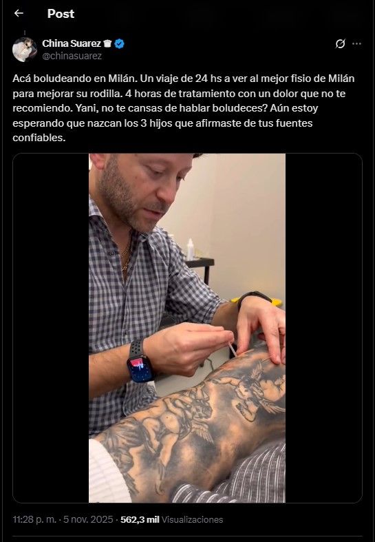 Poteos de La China Suárez y Yanina Latorre