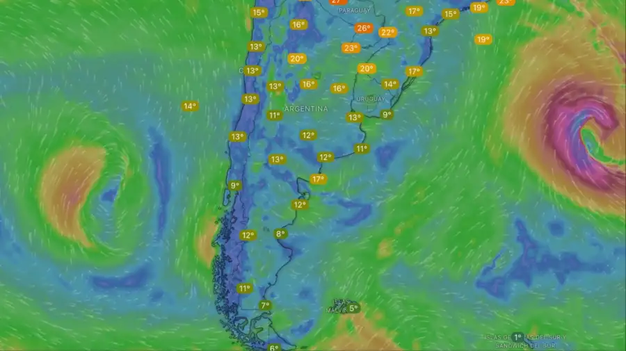 Clima viernes 7 de noviembre