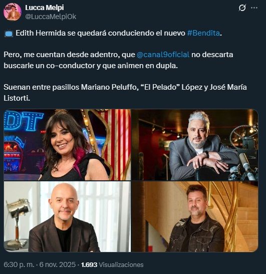 Revelaron que Bendita podría tener una dupla conductora tras la salida de Beto Casella