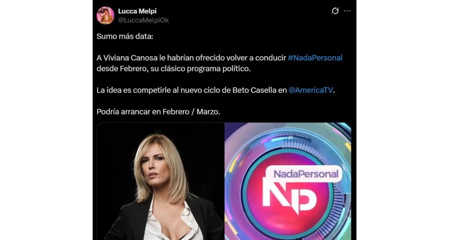 El futuro laboral de Viviana Canosa