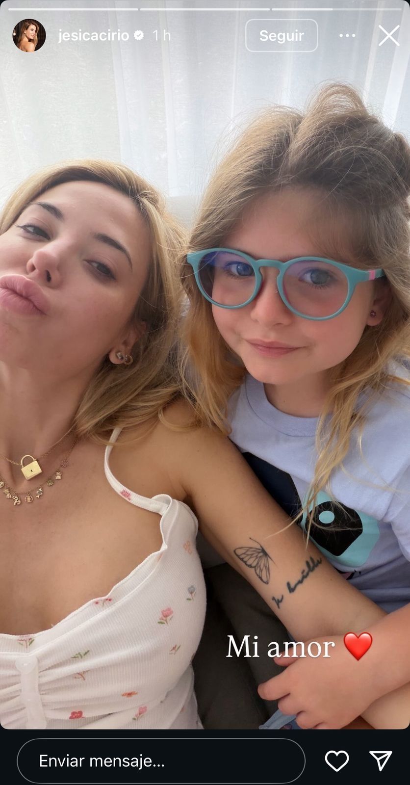 Jessica Cirio y su hija, Chloé