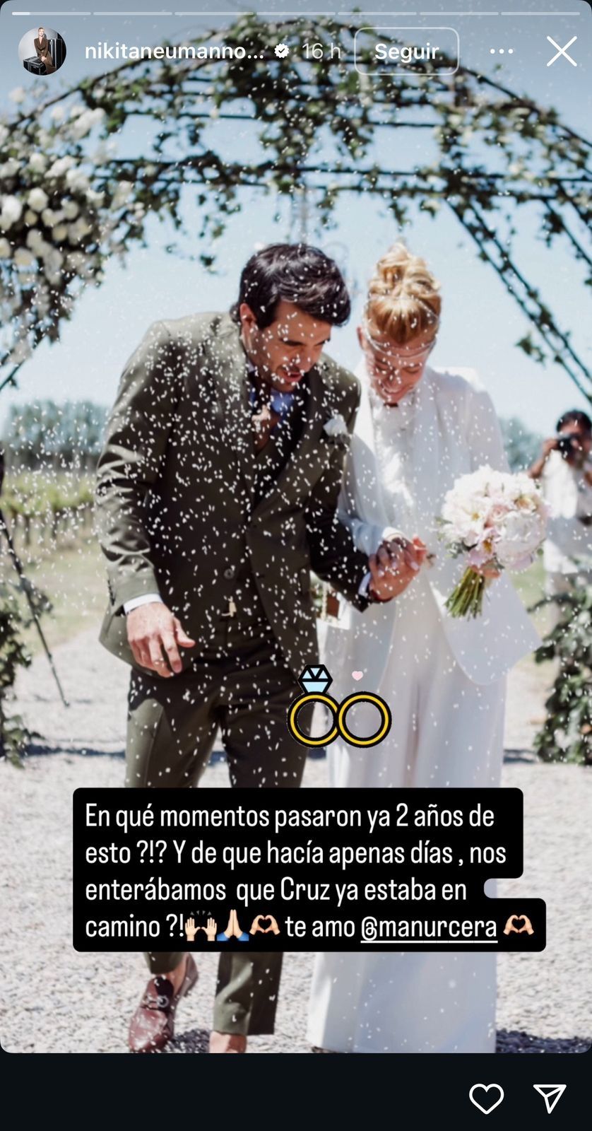 Nicole Neumann y Manu Urcera