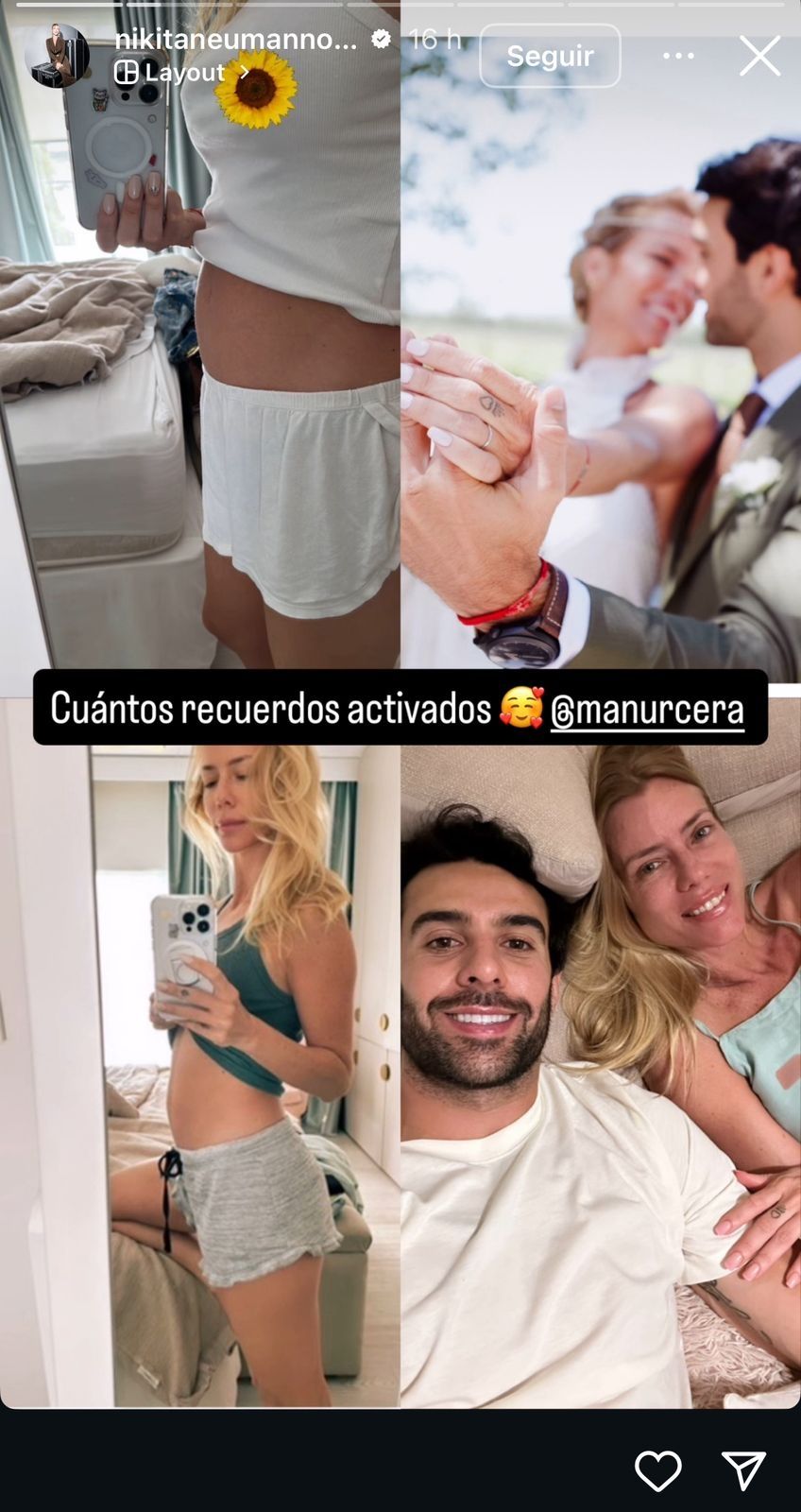 Nicole Neumann y Manu Urcera