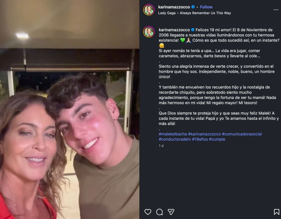 Karina Mazzocco, Malek El Bacha