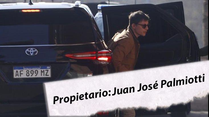 Los autos (y las multas) de Santiago Caputo