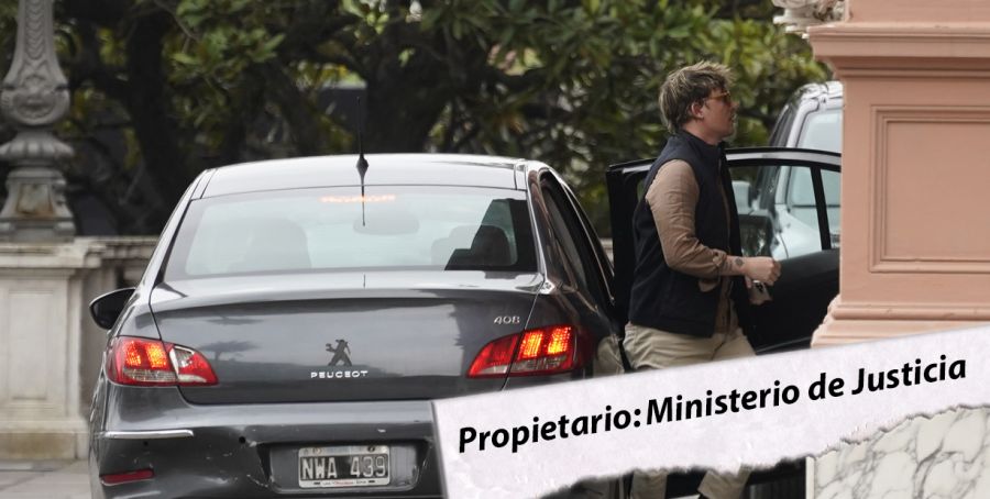 Los autos (y las multas) de Santiago Caputo